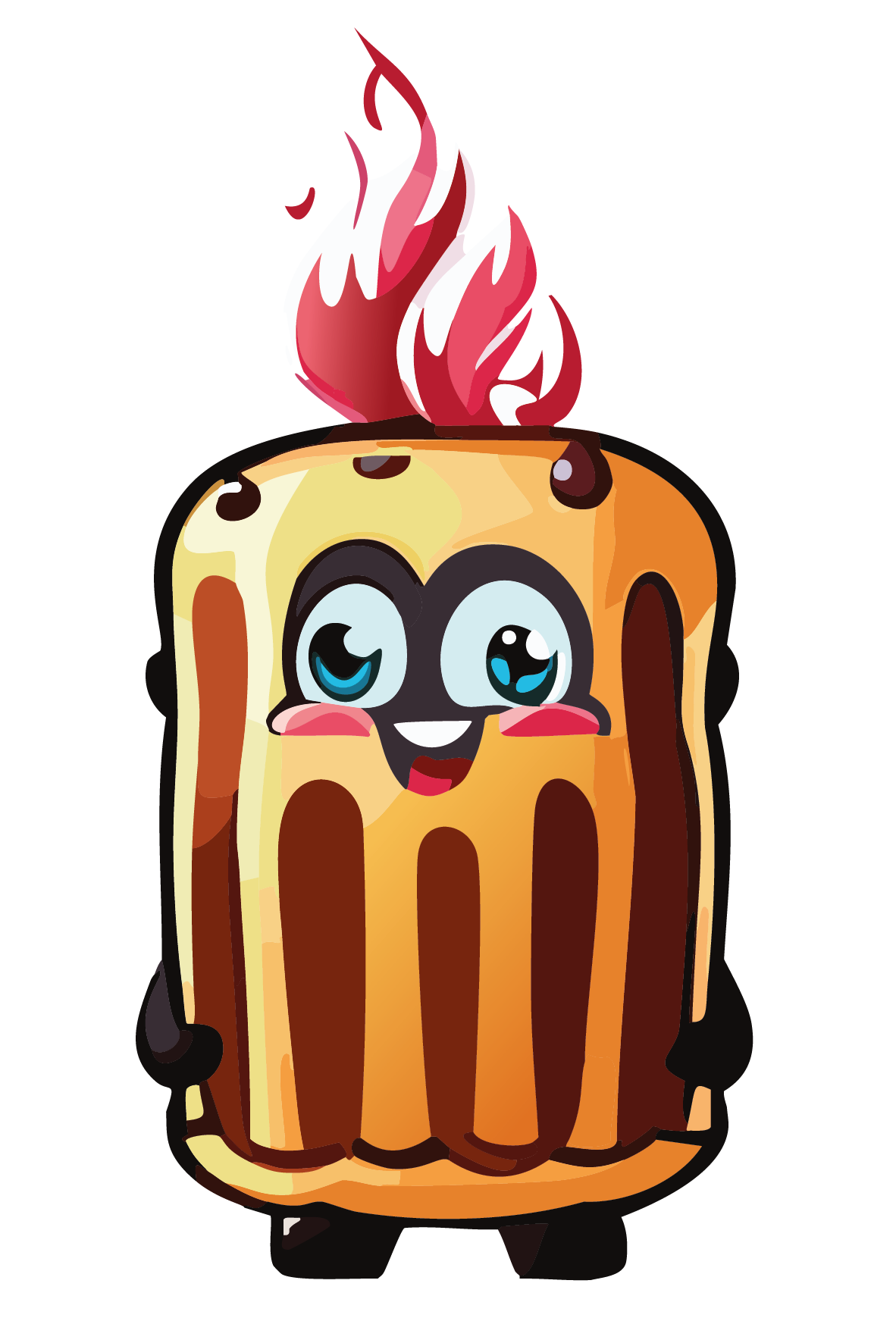Flaming Battenberg mascot